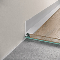 L - образный микро плинтус | Серебро матовое L - образный микро плинтус | Серебро матовое