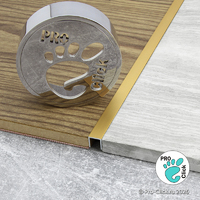 П - образный профиль из алюминия 10х10 мм. Медь матовая