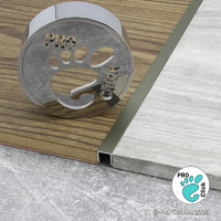 П - образный профиль 10х10 мм. Шампань матовая