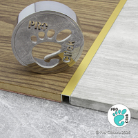 П- образный профиль из алюминия 10х10 мм. Золото матовое