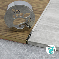 П - образный хромированный профиль из латуни