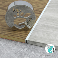 Алюминиевый П - образный профиль 6х10 мм. Белый муар